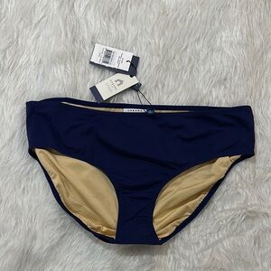 Cabana life essentials navy banded bikini bottom size xl new with tag